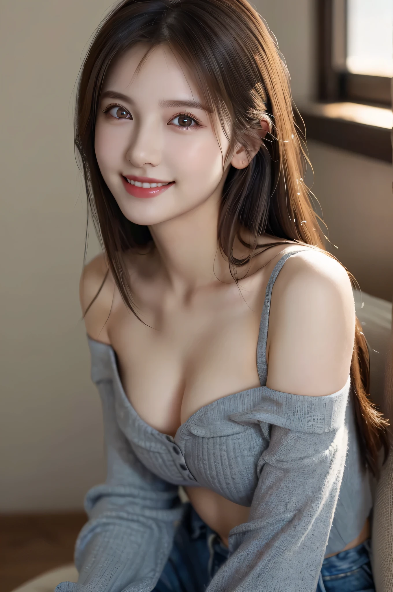 (2girls:1.3), (Ultra Realistic, hight resolution), (Highly detailed eyes, Highly detailed hair, Highly detailed face, Highly detailed plump lips), (off shoulder with open ), breasts body, Search Smile, (Best Quality:1.4), Raw photo, (Realistic, photo-Realistic:1.37), Professional Photography, Cinematic Light, (Fine face: 1.2), (View from above),