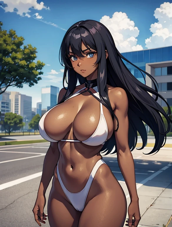 black woman, ager, huge breast, ectomorph