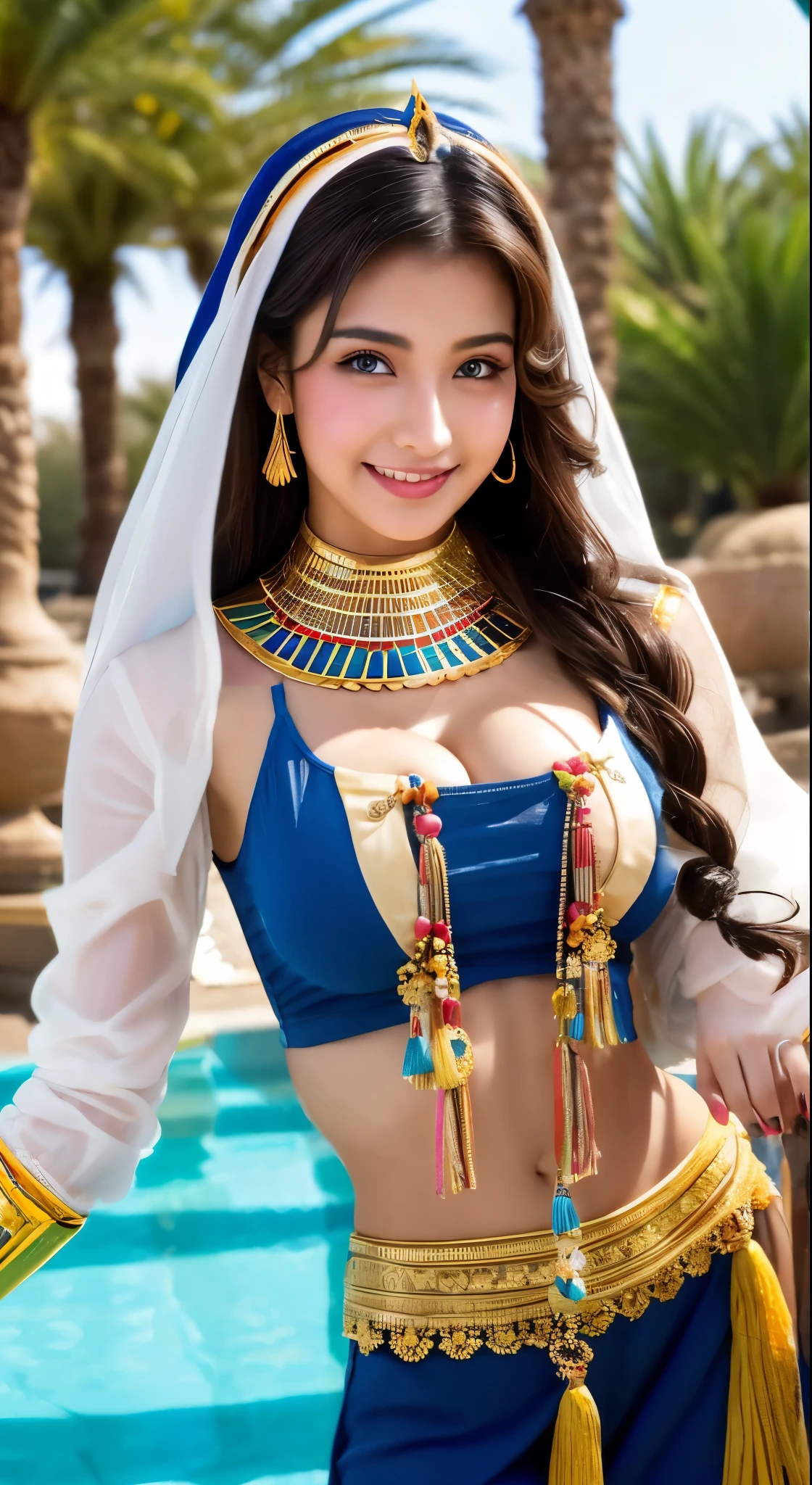 casual everyday attire, exotic, orientalism, big breasts