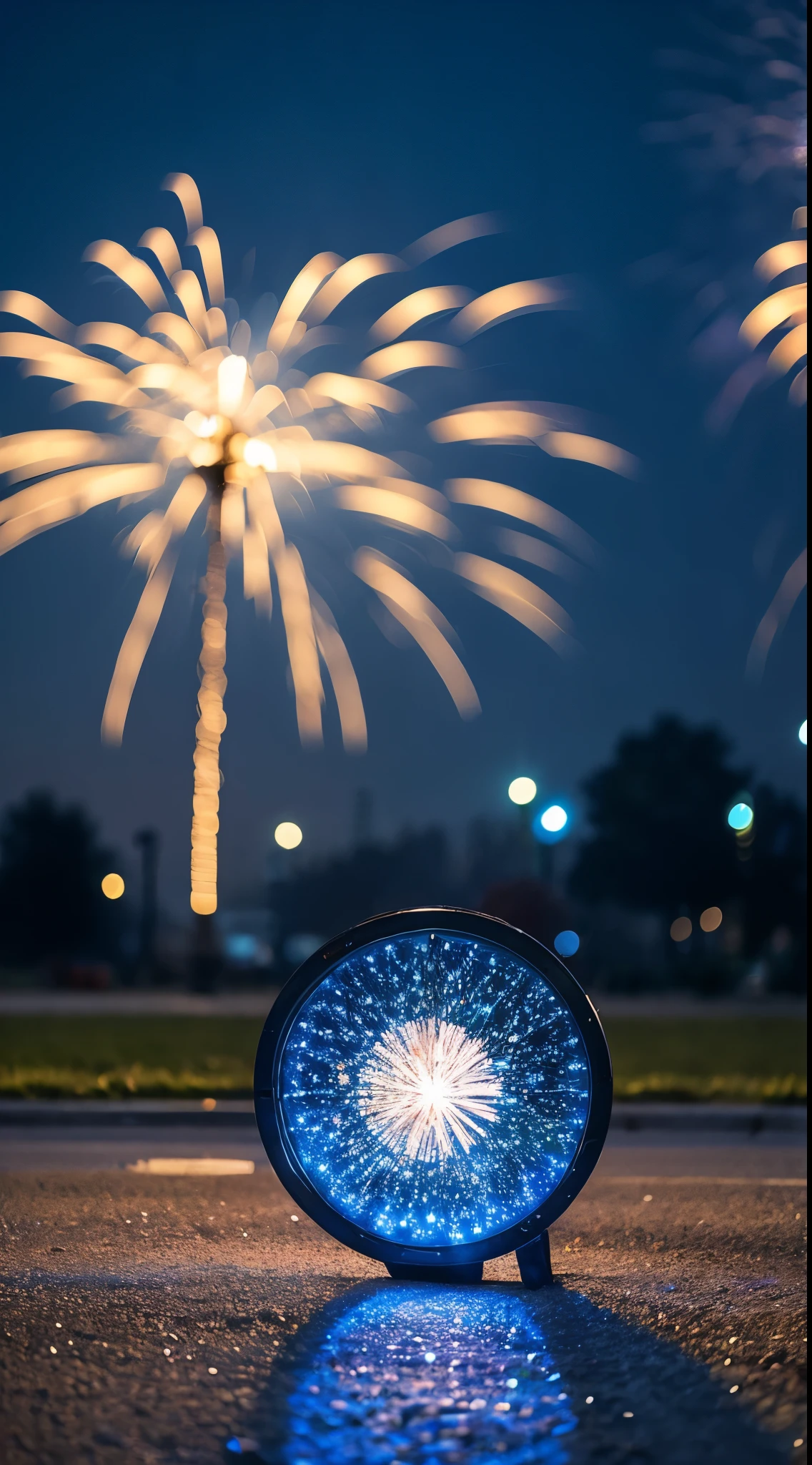 winter,grass,star in sky,firework,smog,traffic ligh ts,blue glow1.1,polished prismatic glass2.0,beautiful pattern,uk,high-quality