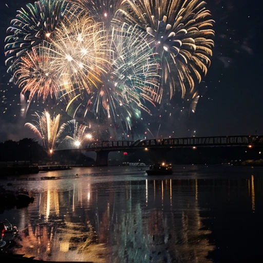 Hpppy new year, fireworks, tang long