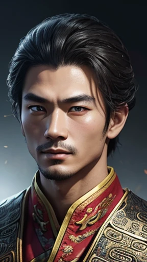 oriental、man in ancient chinese clothes、ancient chinese hairstyle man、three kingdom、multiple warlords、top-quality、masterpiece、超A high resolution、(Photorealsitic:1.4)、Game Posters、man writing