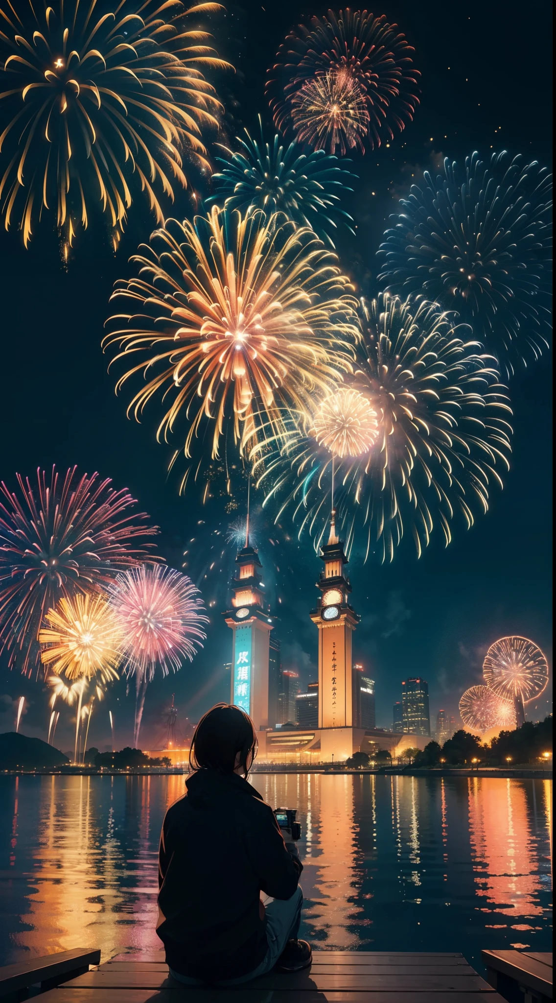 clew:A stunning photo,Recording a colorful fireworks show。in the photo,The night sky is dotted with huge and brilliant fireworks,They bloom with dazzling light and brilliant colors,Decorate the whole sky like a fairyland。Every moment of the fireworks blooming in the sky is accurately captured,Leaves beautiful light trails and gorgeous patterns。The explosions and explosions of fireworks silently convey a shock and spectacle in the photos。
to take this photo,I chose a professional full-frame camera,Such as Nikon D850,Paired with a high-quality wide-angle lens,Such as Nikon AF-S 14-24mm f/2.8G enhanced version。The camera settings use a smaller aperture,For example f/8,Ensure clarity and detail throughout the fireworks。Choose an appropriate shutter speed value,Capture the moment the fireworks go into bloom,And create gorgeous light track effects。ISO settings adjust based on actual light conditions,Maintain the detail and color reproduction of the photo。
During filming,I focus on capturing the moments and details of the fireworks, adjusting the angle and focus of the lens,I try my best to show the splendor and splendor of fireworks。ao mesmo tempo,I also used a suitable tripod and remote control,Ensure the stability and sharpness of the photo。
The final photo will look stunning,A colorful fireworks display was recorded。Each firework in the photo will take on brilliant colors and gorgeous forms,Let viewers feel the beauty and shock of fireworks。