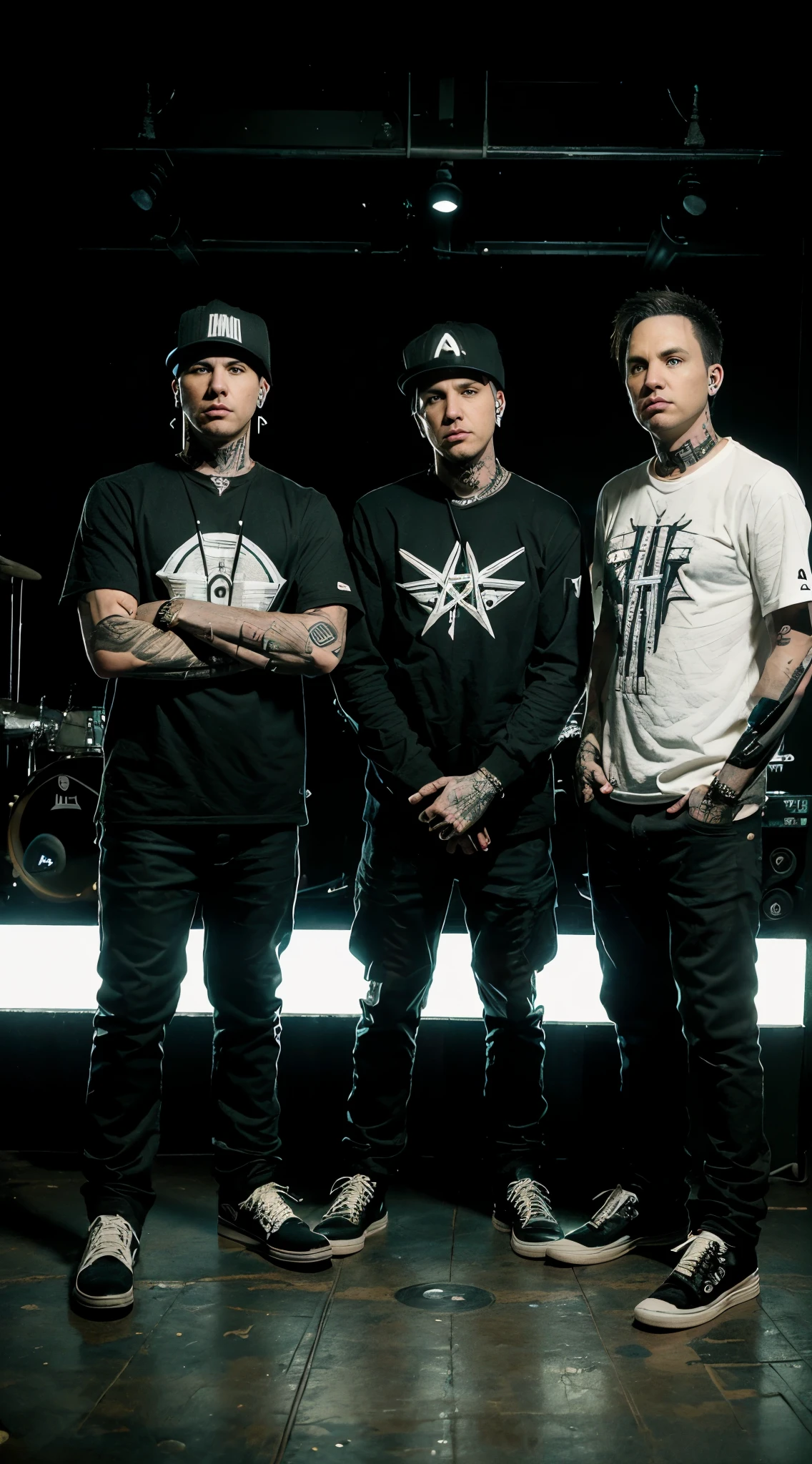 (((Travis Barker, Tom Delonge and Mark hoppus)))