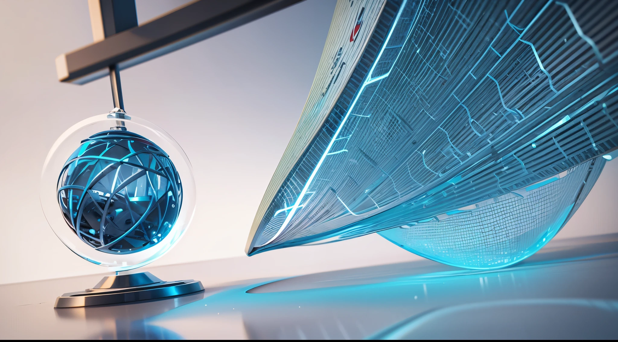 Engaging 3D visualization featuring stunning graphs、glinting