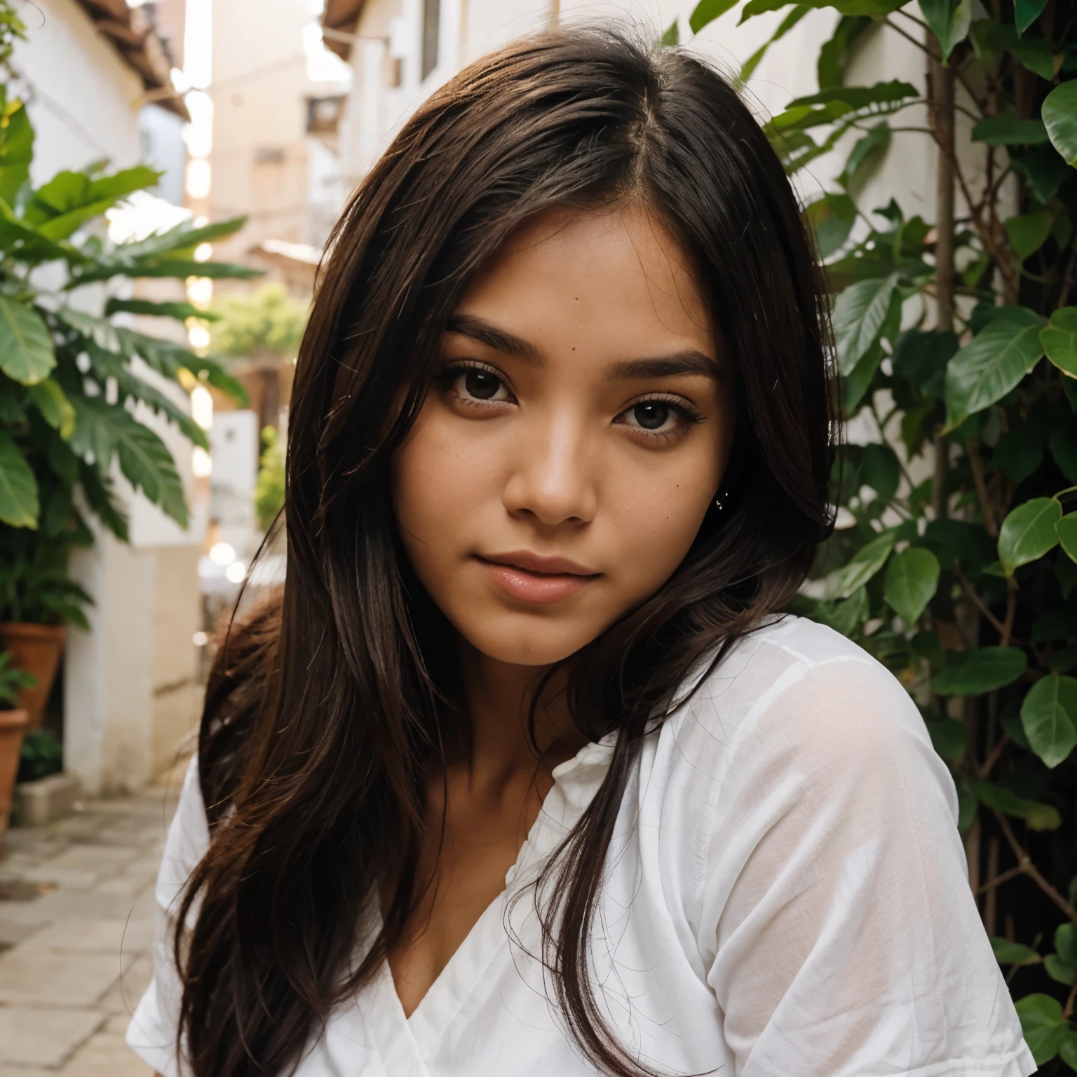 Morena cabelo liso nua
