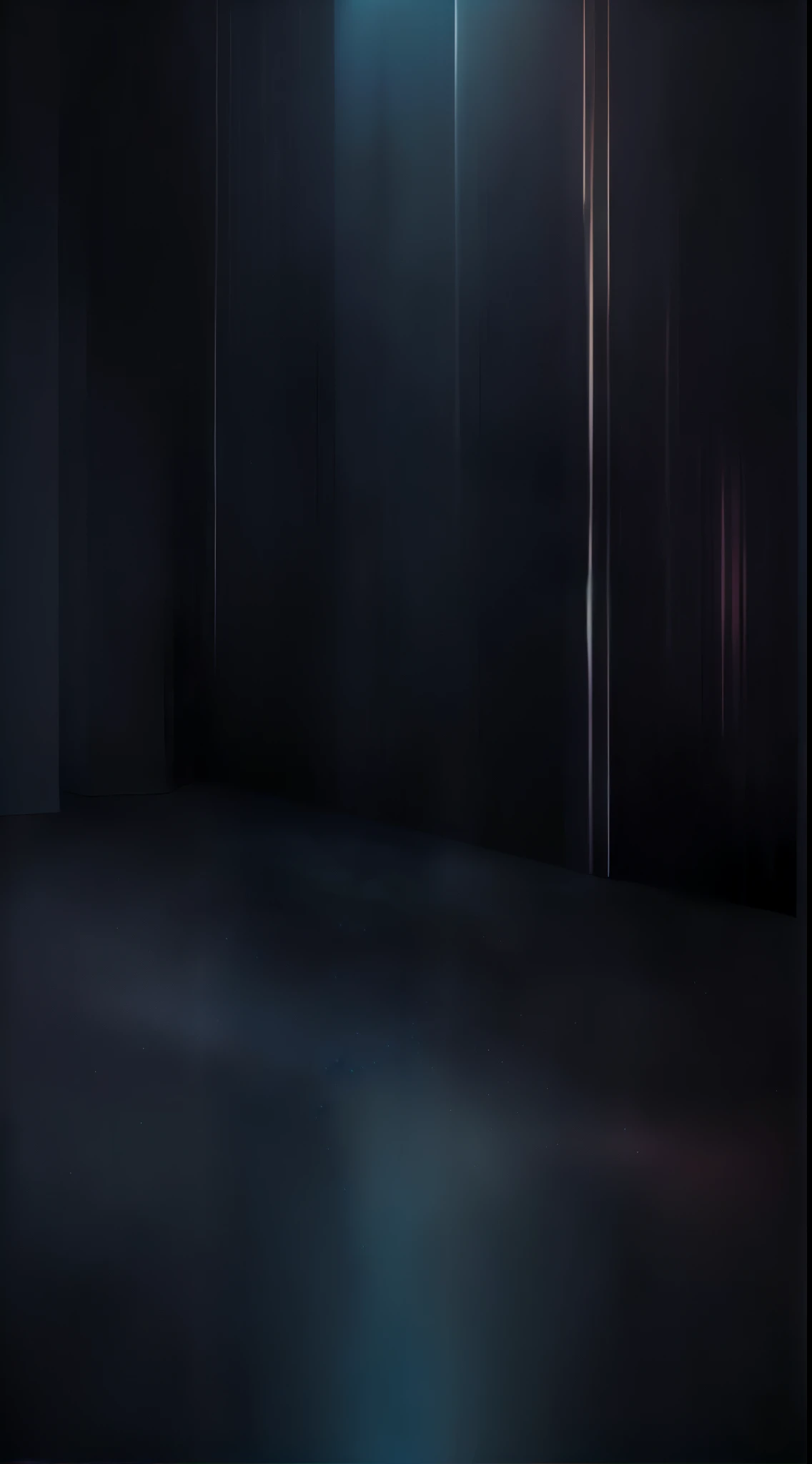there is a black room with a black floor and a light, dark studio backdrop, dark studio background, dark hazy room, personal room background, dark room wall, interior background art, an empty liminal space, dark scene with dim light, darkness's background, dark hangar background, studio background, background dark, shadow filled room with gloomy