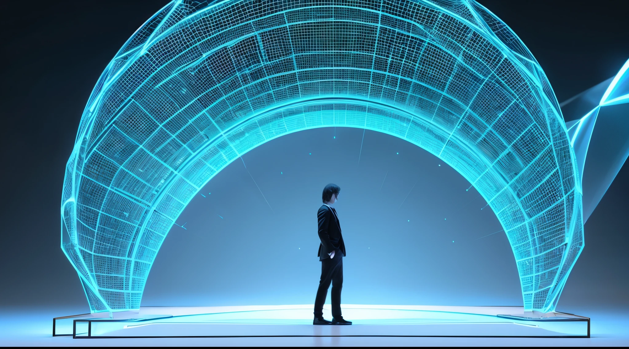 Engaging 3D visualization featuring stunning graphs、glinting