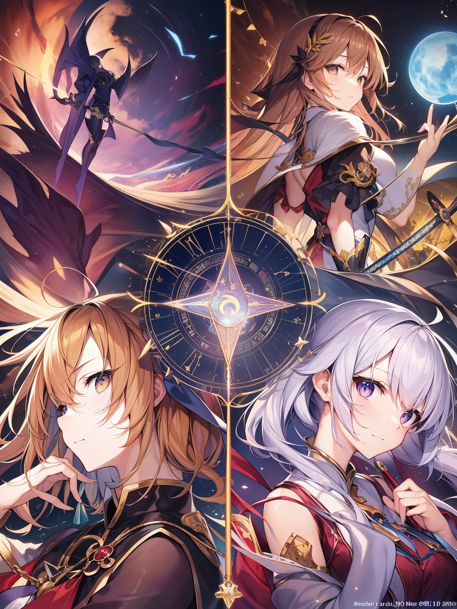 top-quality、Masterpiece、detaileds、tarot（hero：tarots [tǽrou] 、he：tarocchi）、あるいはtarotカードは遊戯や占い（tarot占い）A card used for things such as。A set of 78 sheets is the most common.、The breakdown is Wand、cups、sword、Ace in each of the four suits of pentacles（1）Number bills from to 10、4枚のコートカードと呼ばれる札によって構成された56 piecesの小アルカナと、寓意画が描かれた22 piecesのmajor arcanaに分けられる。major arcana（Major Arcana、22 pieces）and minor arcana（Minor Arcana、56 pieces）There are two types of、The Minor Arcana are not often used outside of card games.、市販のカードにはmajor arcanaのみのセットも多い。