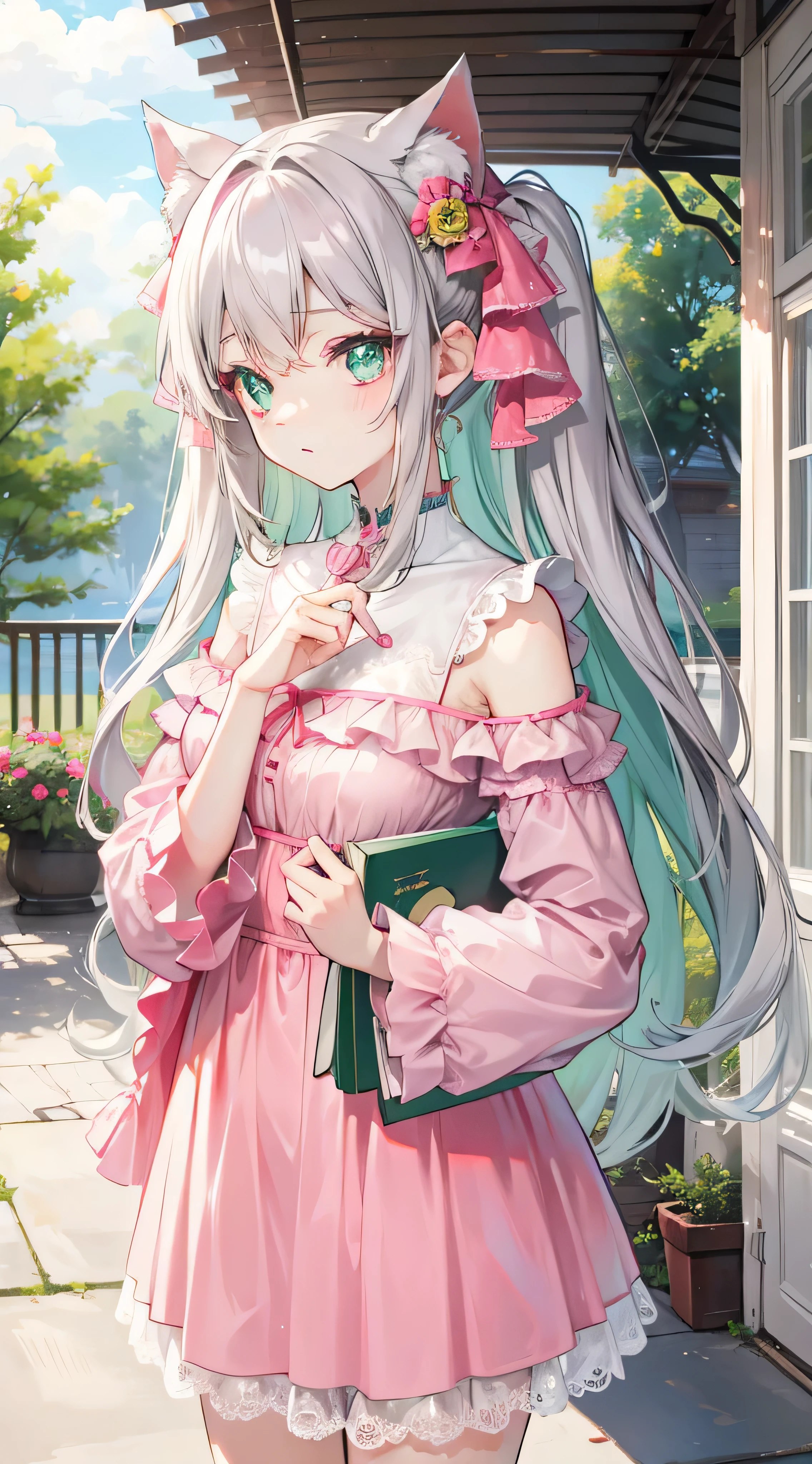 gray pink bengal green eyes,It's a cute girl