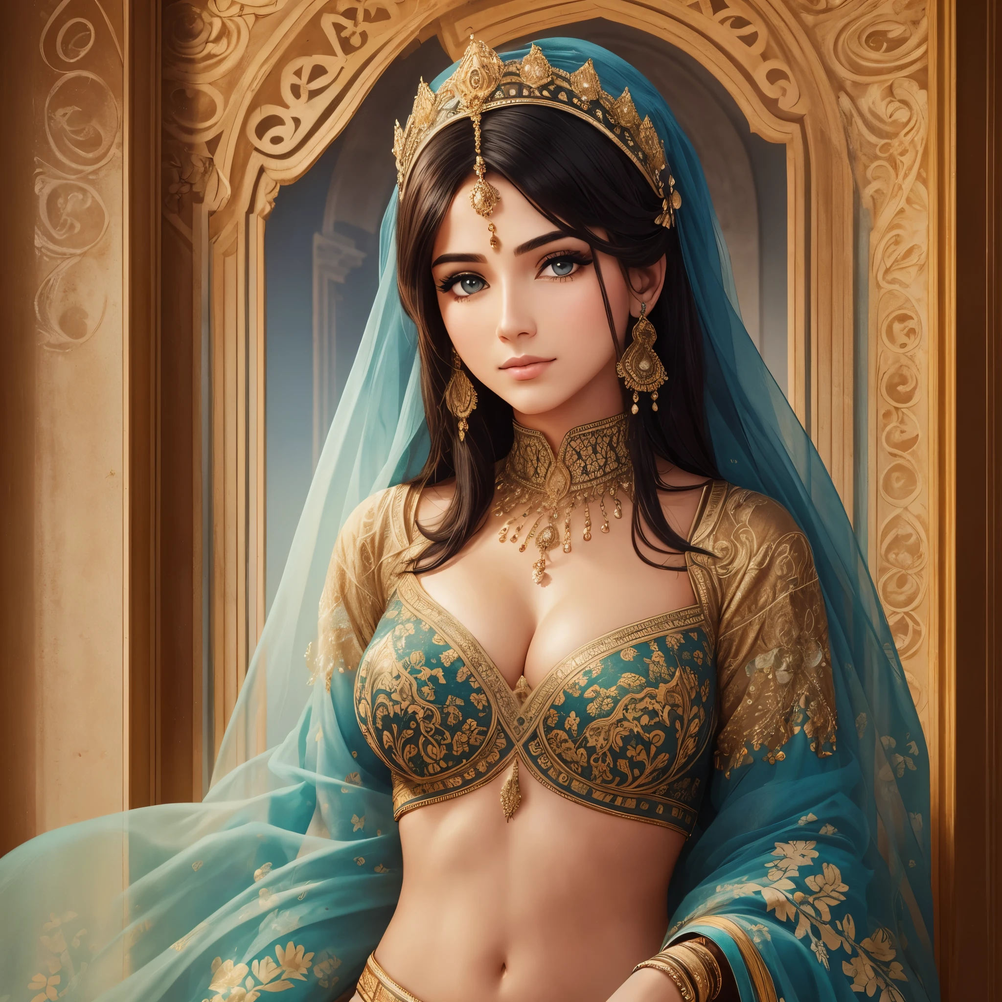 une belle femme arabe avec de grands yeux --auto --s2