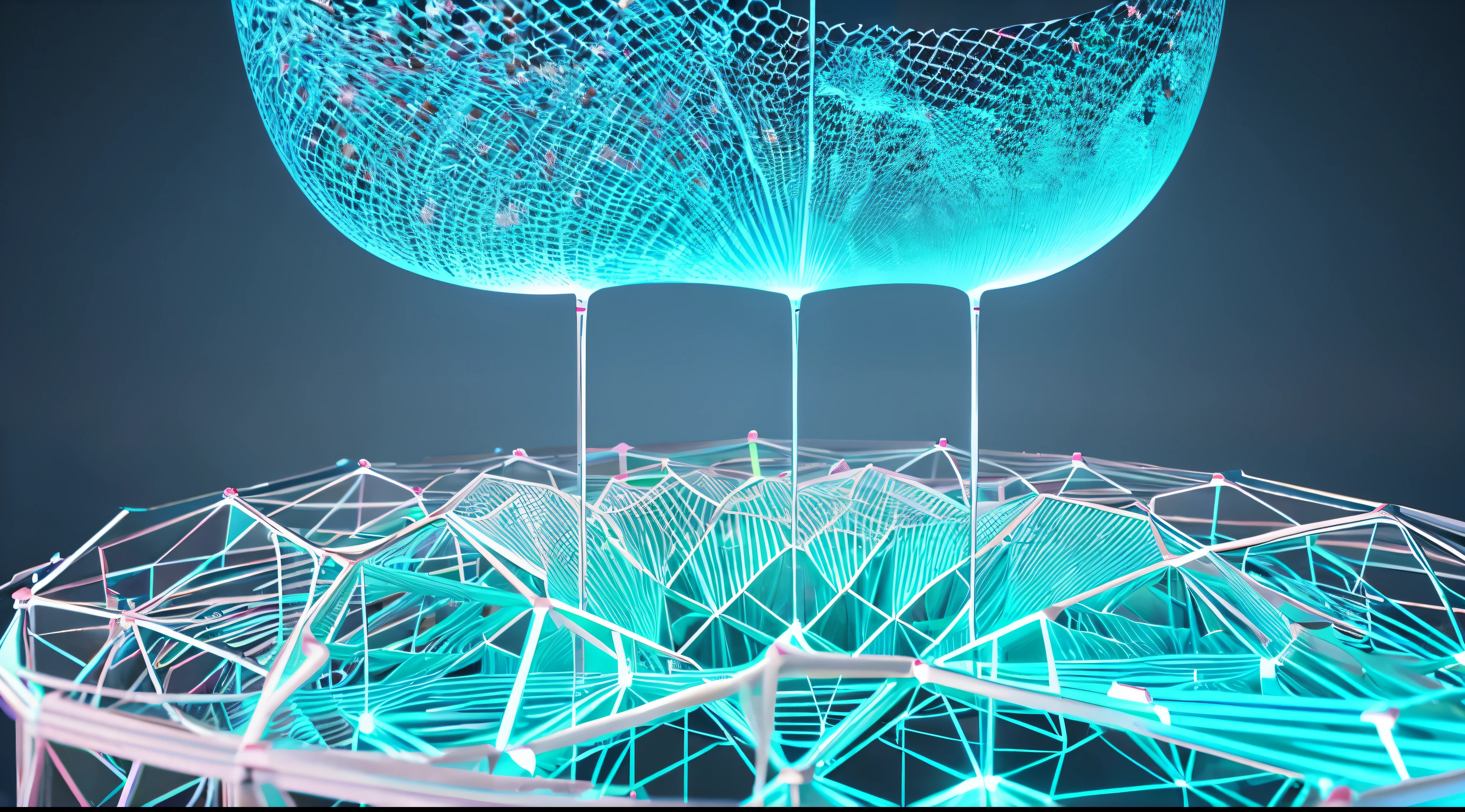 Engaging 3D visualization featuring stunning graphs、glinting