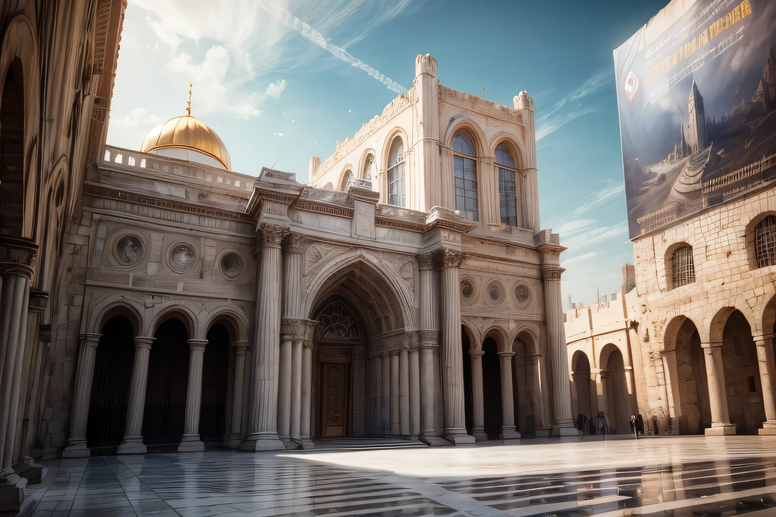 An image of the Palace of Israel in Jerusalem, ultra detalhado, ultra detalhado background, 8k