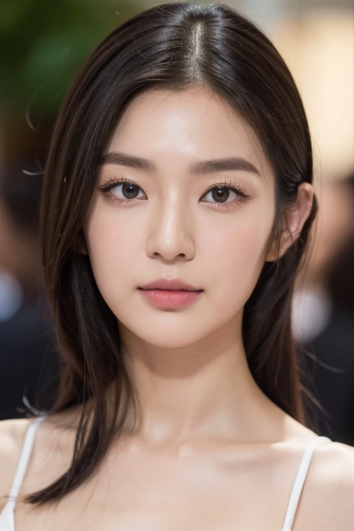 ((top-quality、8K、masterpiece:1.3))、1girl in、Beautiful woman emphasizing slender abs:1.3、(dark brown hair、poneyTail、Colossal tits:1.1)、wetbody:1.2、swimming pools、Super Detail Face、Detail Eye、二重まぶた、Clean water、Looking at the camera、Japan idol、Constriction、super model、Large pool、highleg、Japanese actress Asami Mizukawa,Transparent beautiful skin、Eyes with long slits and a cool impression、black hair suits you、Makeup that is not too flashy、Makeup looks natural、Small face、The nasal muscles are passing through、the corners of the mouth are turned upwards、The width of the forehead、Less than one third of the vertical width of the face、The boundary between the eyebrows and the base of the nose is deeply depressed、The distance between the left and right eyes is、Narrower than one eye width、the distance between the eyes and eyebrows、Narrower than one vertical width of the eye、The outline is、Oval or oblong type、