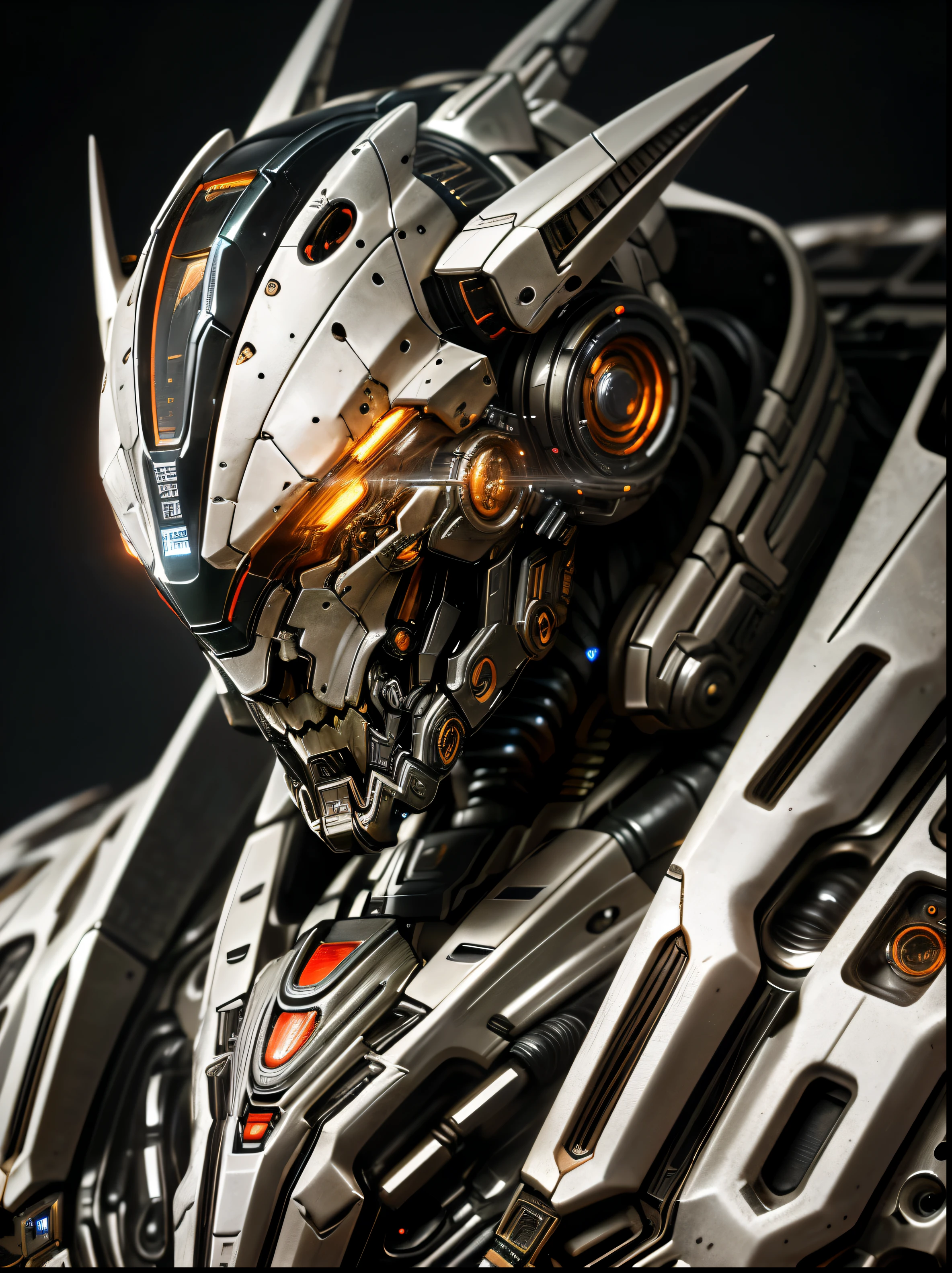 1mecha, Best Quality, biomechanical, complex robot, hyper realistic, (hyper detailed:1.25), Intricate, (insane fine details:1.1), extremely sharp lines, scifi aesthetic, tmasterpiece, art by mooncryptowow, featured on zbrush central