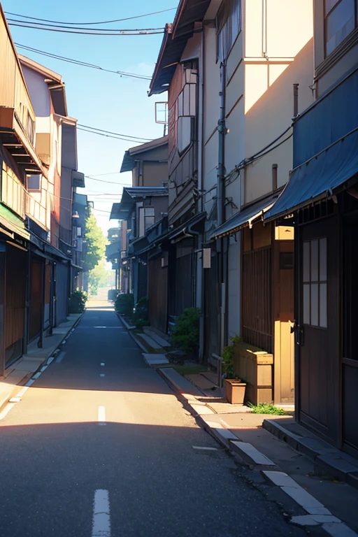 a blue sign on the side of the road, anime background art, anime movie background, anime background, beautiful anime scenery, anime landscape, Kyoto Animation still, anime movie screenshot, (Makoto Shinkai-inspired), Initial D anime screenshot, beautiful anime landscape, Makoto Shinkai's style, anime scenery concept art
