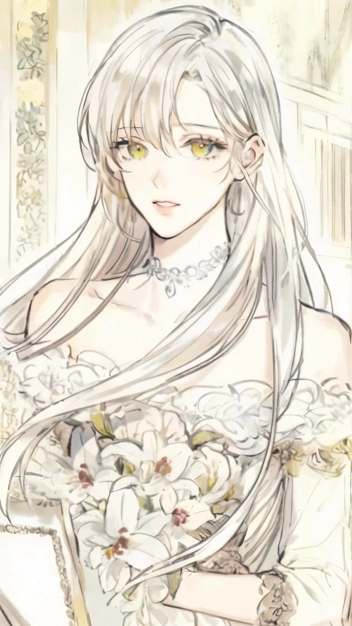 masterpiece, best quality, an extremely delicate and beautiful girl,an extremely delicate and beautiful, world masterpiece theater, ultra-detailed, highly detailed, best quality, blonde hair, highres, extremely detailed,1girl, best quality, illustration, looking at viewer, impasto, canvas, oil painting, realistic, realist ,real, pink eyes, long hair , straight hair. Vintage outfit