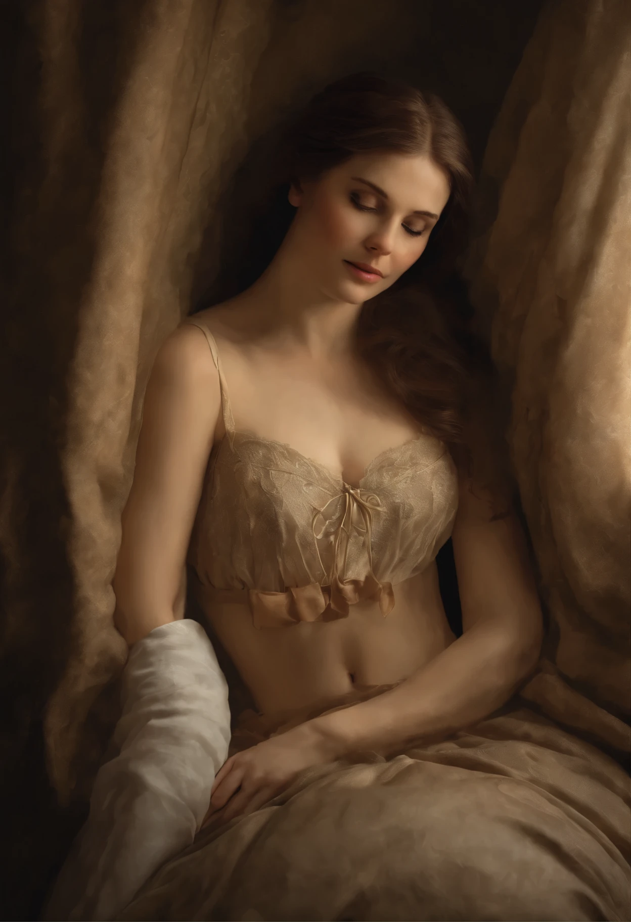 Realism, She doesn't have any left, when he lifted her up and, removing the pillows, started laying. She felt his hands on her skin, calloused and warm, Jean-Baptiste Monge, anthropomorphic --ar 2:3 --testp -optimistic; Straight hair