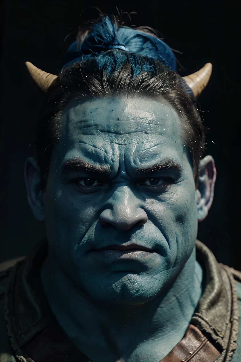 ogre, oni, blue, Disney style