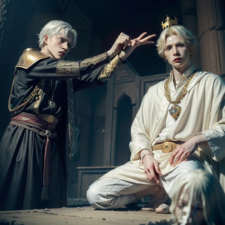 (Prince Ivan kills ageless immortal androgynous albino king Koschei, Koschei's death is in his testicles:1.5)