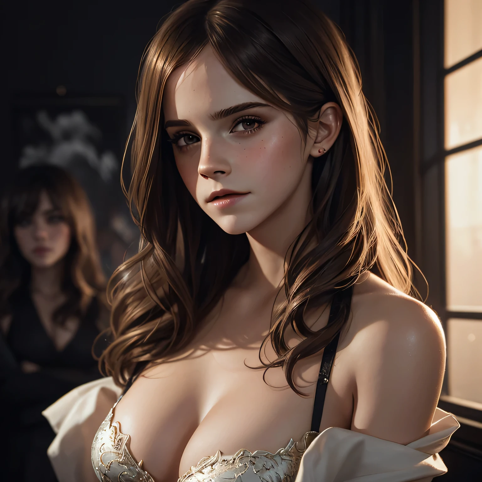 Emma Watson, tours of sexy prostitutes, Portrait du personnage, 4 9 9 0 s, cheveux longs, complexe, elegant, highly detailed, digital painting, ArtStation, Art conceptuel, lisse, mise au point nette, illustration, Illustration par Wlop, Charlie Bowater et Alexandra Fomina