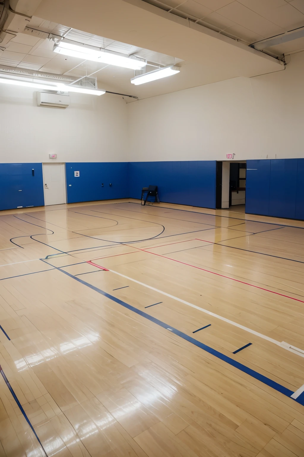 Salle de sport; corde à sauter.