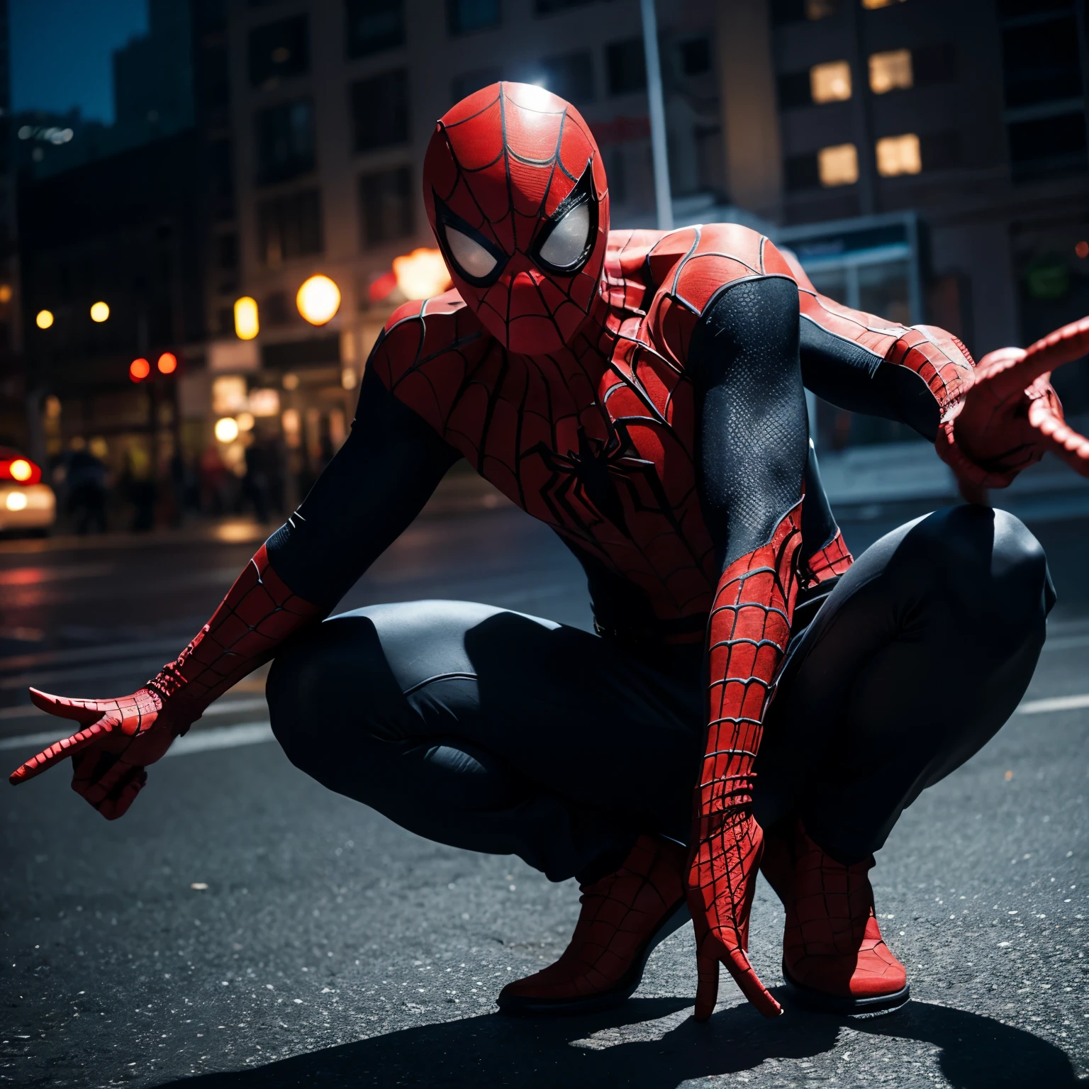 spawn a spiderman,full body seen