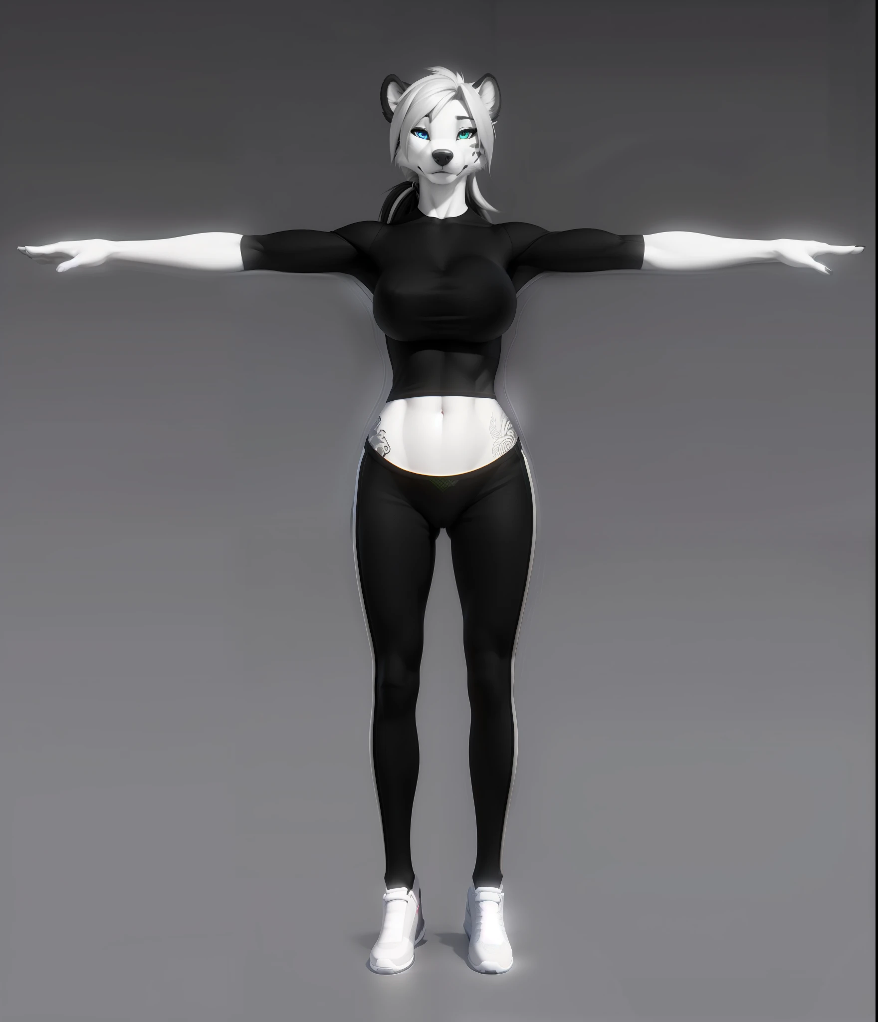 Draft Sketch (nsfw)))), uploaded the e621, beautiful and detailed,woman (((female))) ((anthro)) hyena, Ross Tran, by ruan jia, by zaush, by foxovh, lighting cinematic, seductor, hyena, thighighs, (huge chest) foxovh 1girls ai_generated bare_shoulders big_breasts barely visible niples barely visible boobs, 1个Giant Breast Girl, beautidful eyes,Red-faced,The lips are slightly open,Full, symmetrical breasts,Convex buttocks,Skinny sports shirt,White skinny yoga pants,Camel toes,The lines between the thighs are detailed,White sneakers,black color hair,High ponytail,obi strip,Tattooed with,running track,parks,jungles,lakes,Close-up of chest,Buttocks close up, HDR(HighDynamicRange), Ray traching, NVIDIA RTX, Hyper-Resolution, Unreal 5, sub surface scattering, PBR textures, Post-processing, Anisotropic filtering, depth of fields ,Maximum clarity and sharpness, Many-Layer Textures, Albedo e mapas Speculares, Surface Coloring, Accurate simulation of light-material interactions, rendering by octane, twotonelighting, Low ISO, White balance, trichotomy, largeaperture, 8K RAW, High-Efficiency Sub-Pixel, sub-pixel convolution, (Luminous Particle:1.4), {{tmasterpiece, best qualtiy, extremaly detailed cg, Unity 8k壁纸, 3D, cinmatic lighting, lens flare glow}},delicous big boobs enorumous booba visible pussy mark visible