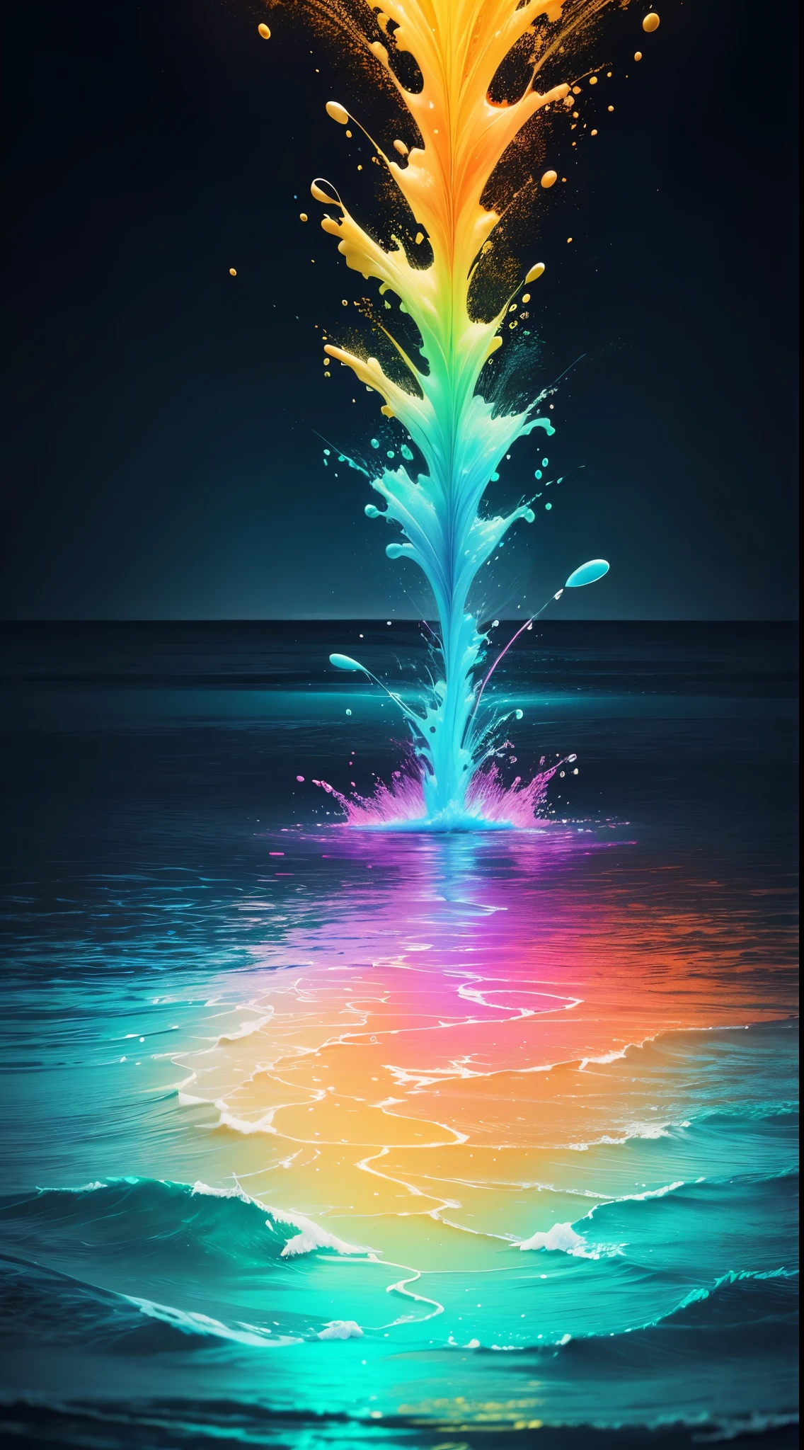 water,colorful,neon,watery,high resolution, high quality,neon color backgrounds
