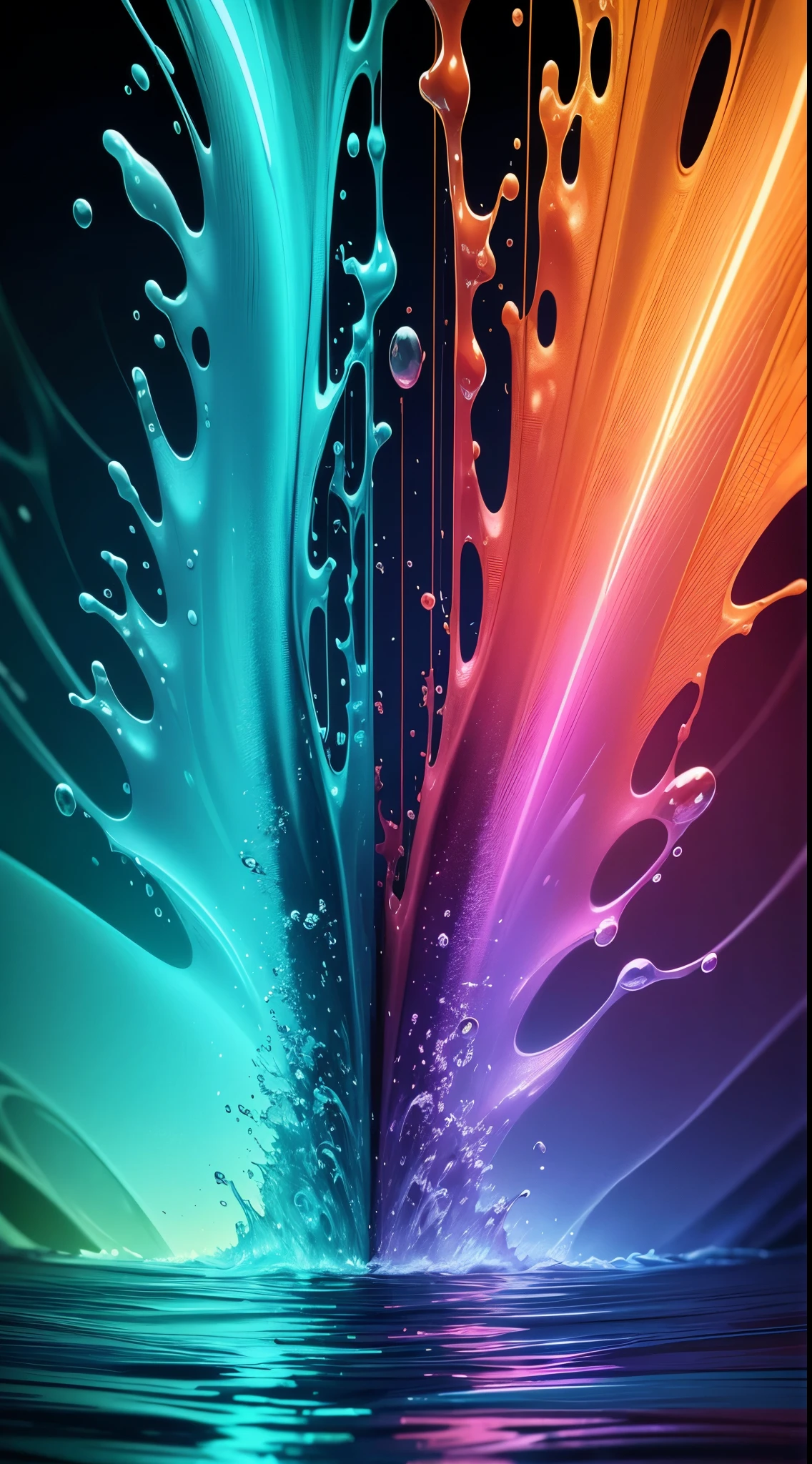 water,colorful,neon,watery,high resolution, high quality,neon color backgrounds