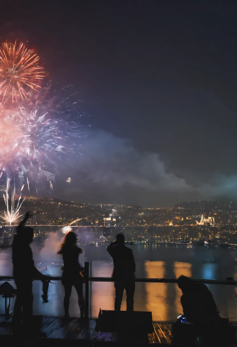 new year'New Year's Eve 2024,sporty attire,multiple exposure