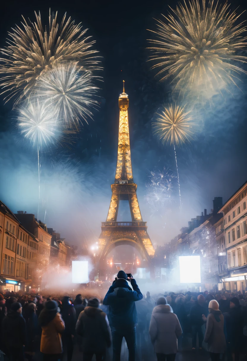 new year'New Year's Eve 2024,sporty attire,multiple exposure