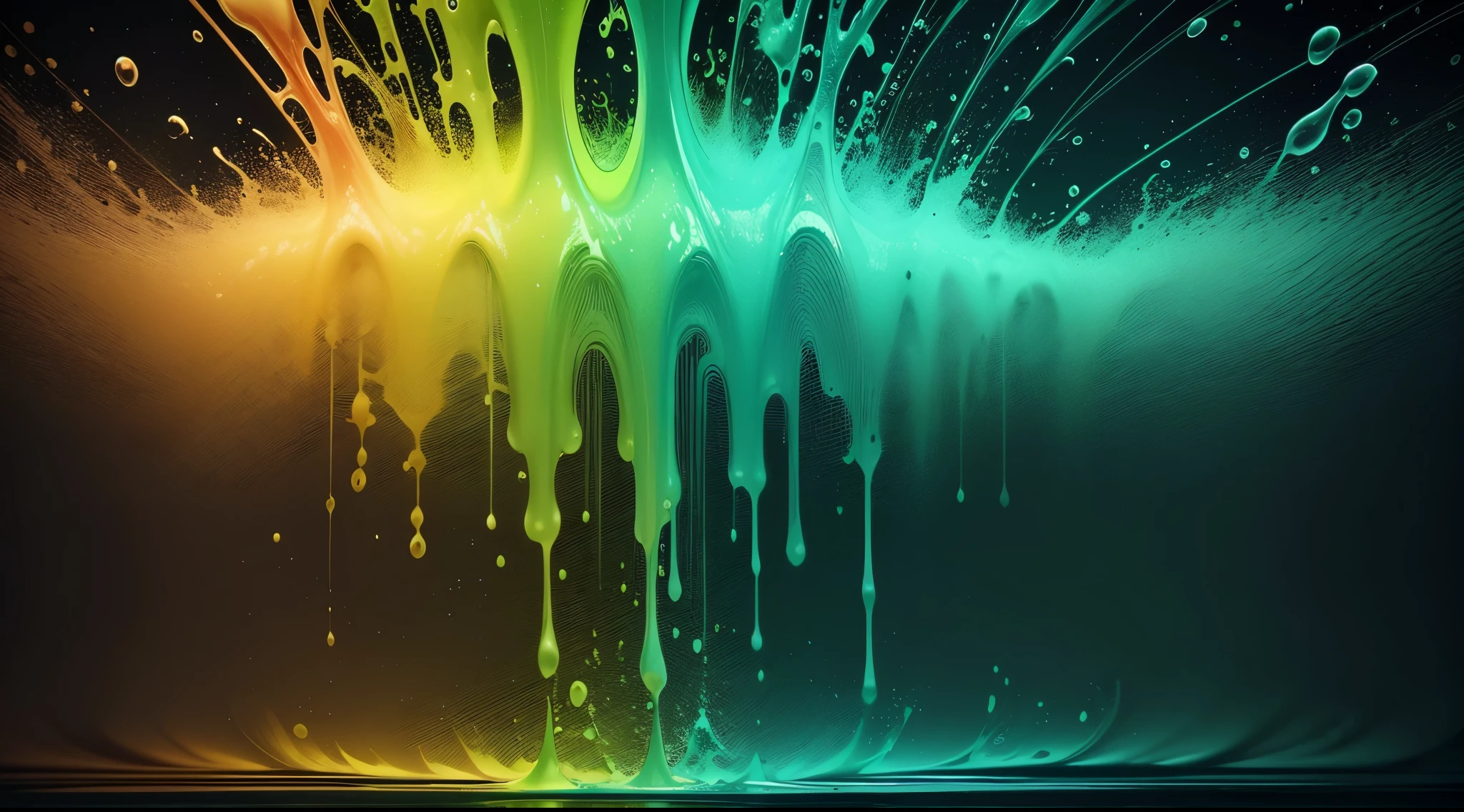 water,colorful,neon,watery,high resolution, high quality,neon color backgrounds, dark green, green gradient, pastel blue, splash