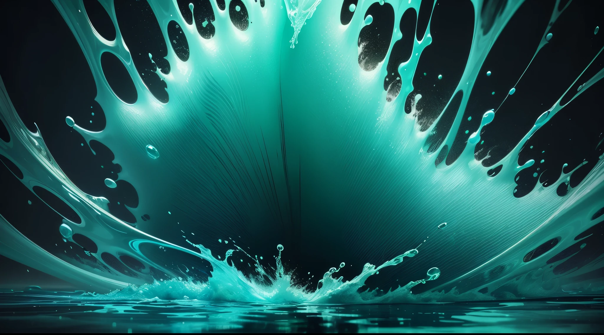 water,colorful,neon,watery,high resolution, high quality,neon color backgrounds, dark green, green gradient, pastel blue, splash
