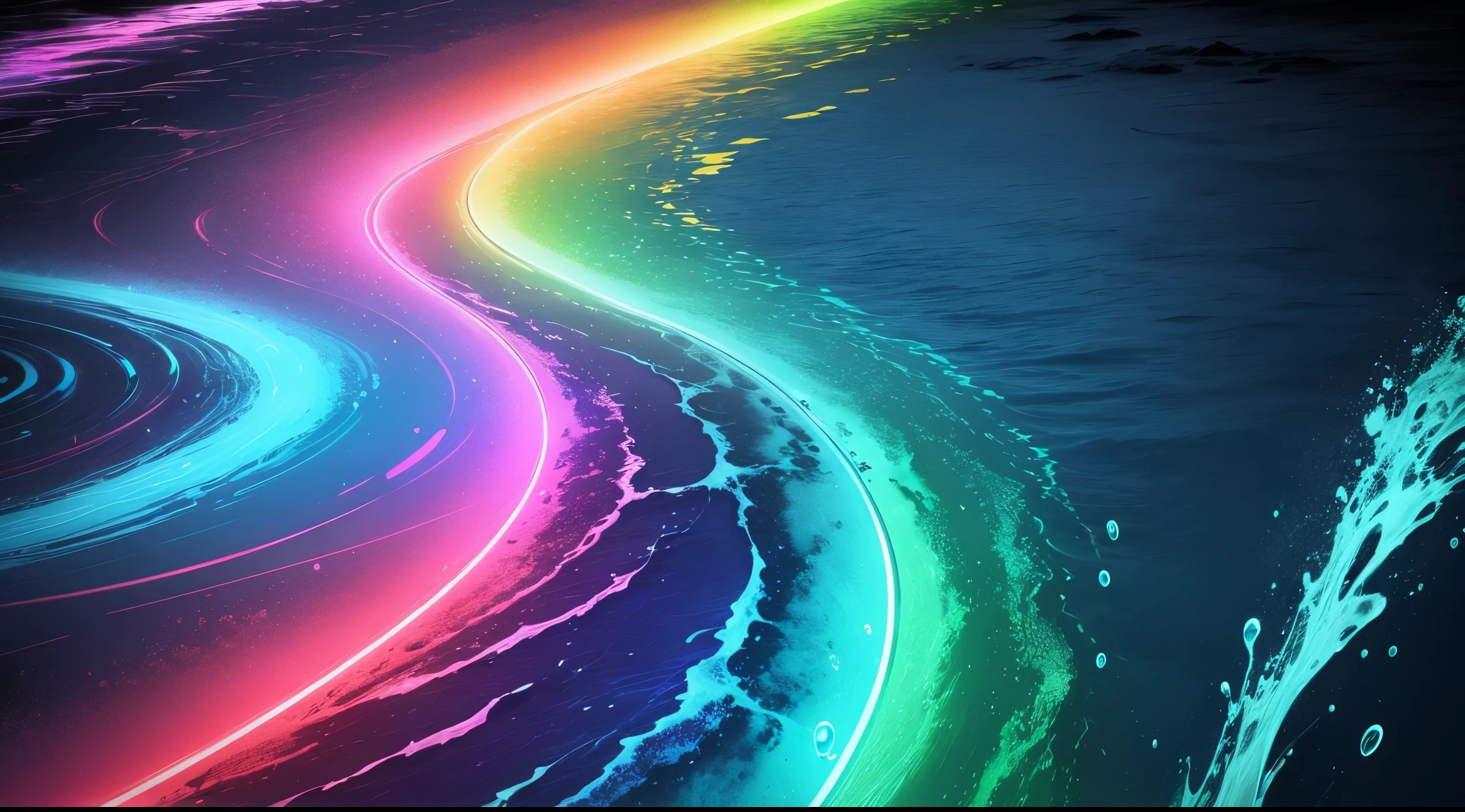 water,colorful,neon,watery,high resolution, high quality,neon color backgrounds