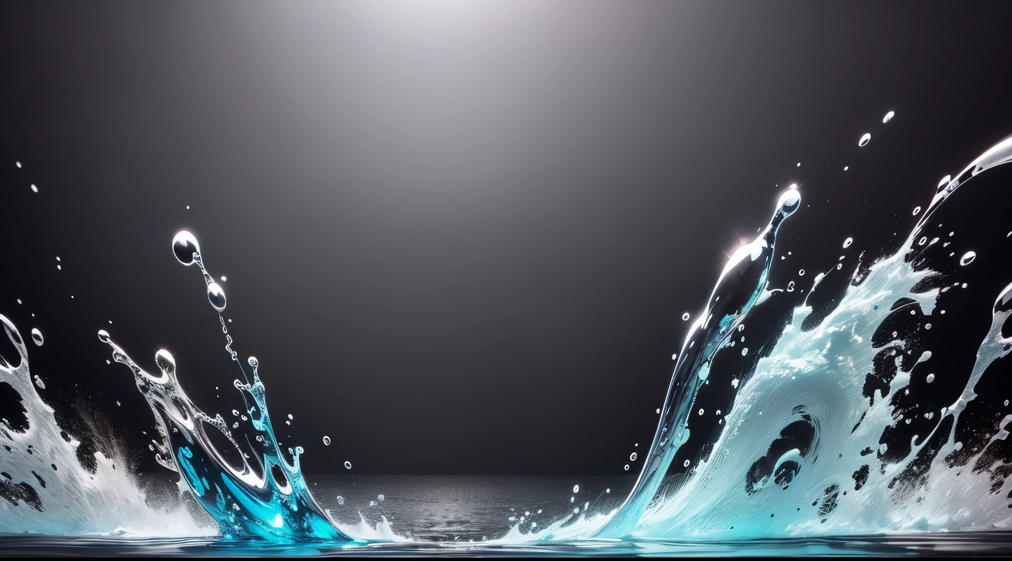 water,colorful,neon,watery,high resolution, high quality,neon color background, dark grey background, black grey grdient