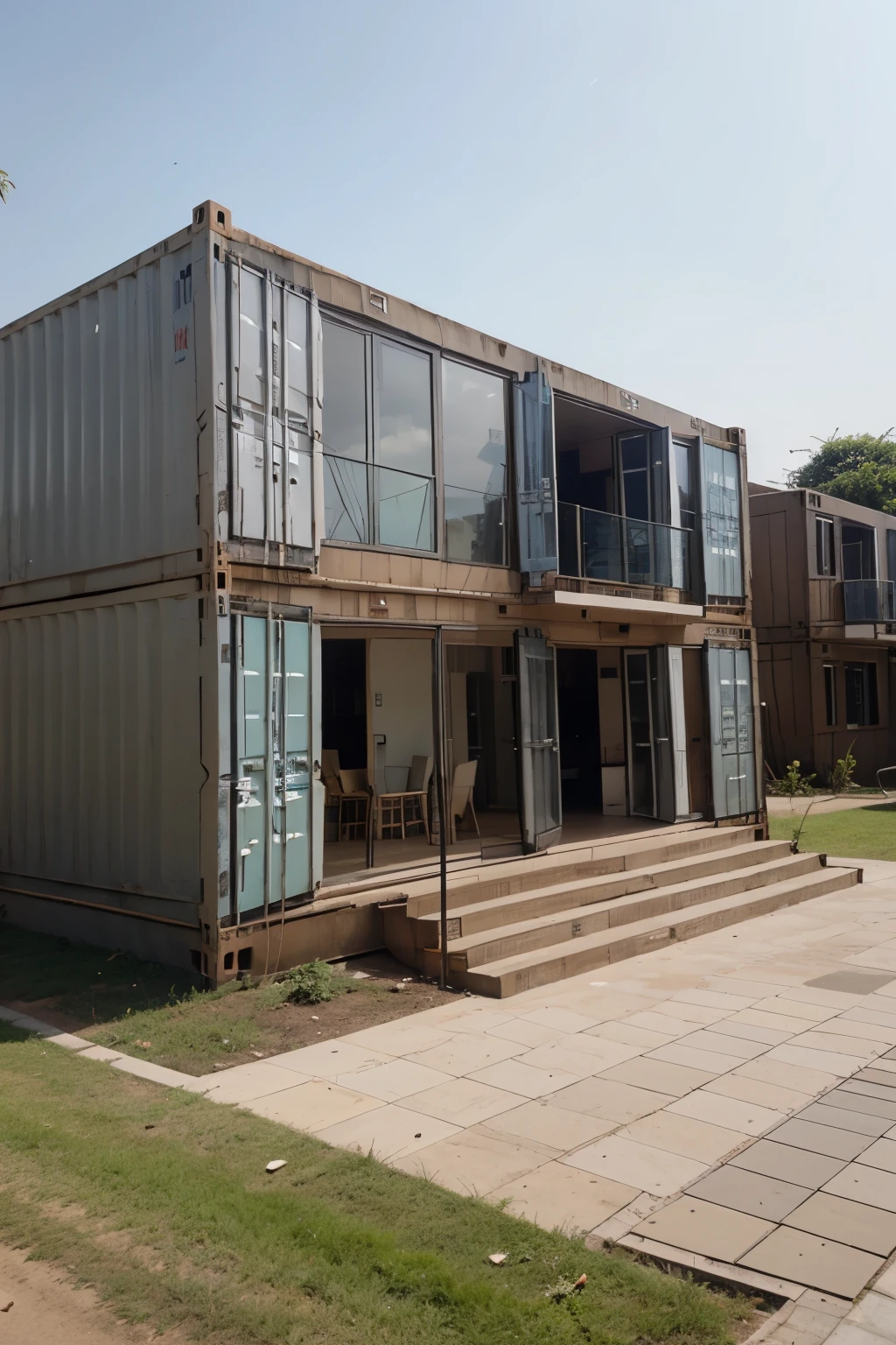 shipping container town houses in Accra Ghana and Kumasi 
luxury