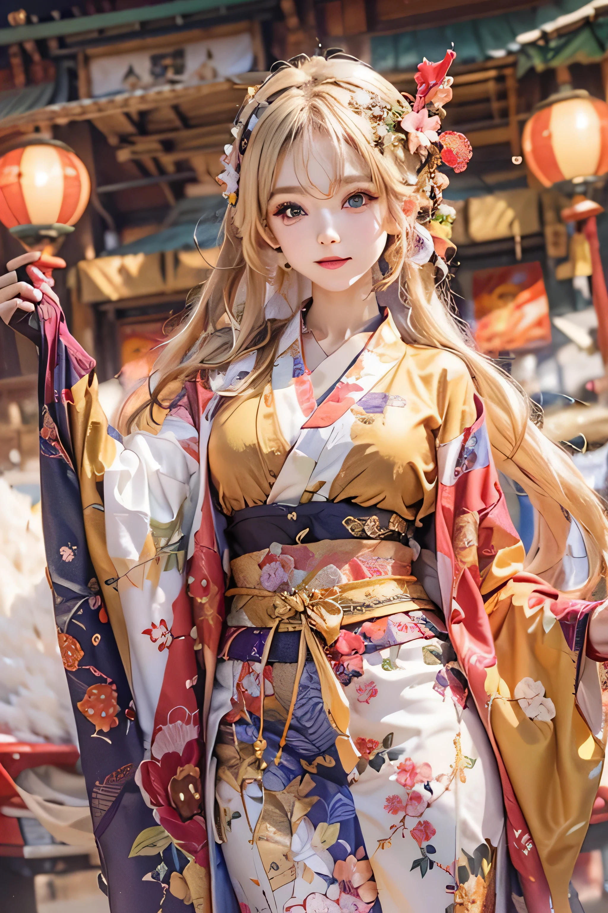 (Photorealsitic:1.3,visualart,depth of fields、top-quality,8K picture quality,masterpiece:1.3,hight resolution,masutepiece:1.2),femele(23years old, Gold Kimono, Golden underwear, golden bra, Golden panties, a choker),(Long hair:1.2,a blond:1.3), Blue Eye, (ssmile:1.2),A dragon is wrapped around the body:1.4,Kimono comes off,thigh visible,I can see panties,teats see through,detailed flawless face:1.5,normal hands:1.5,Normal finger:1:5,Normal legs:1.5,New Year,shrines,Back alley,Background with(sunrises,Mt fuji,golden dragon flying),Elaborate design,The best lighting,Front Angle+