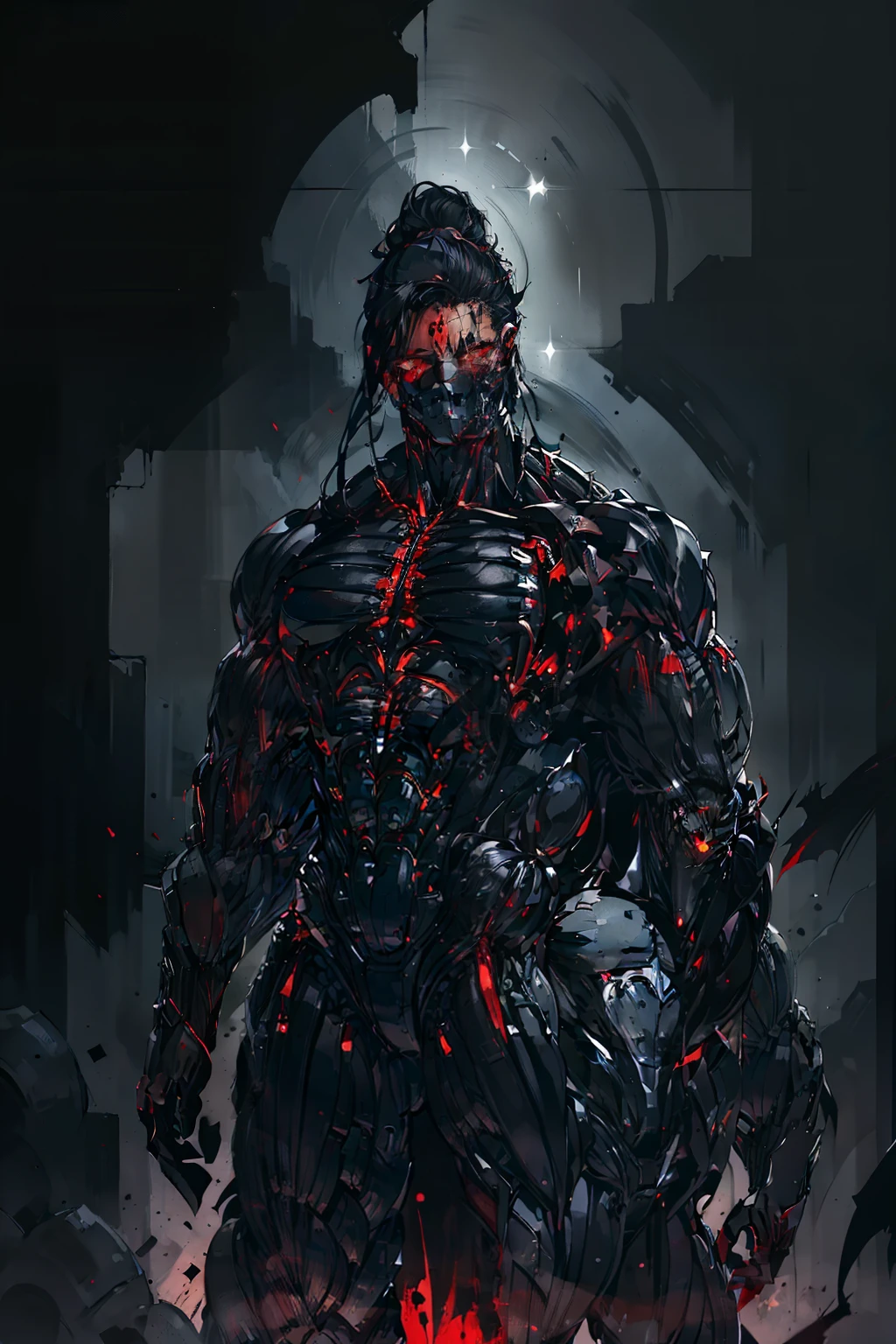 The vampire wears a long black coat,The coat fits snugly to its slender figure,It shows a mysterious and majestic atmosphere。The collar of his coat stands high,Cover his neck,It gives a gloomy feeling。The fabric on his body reveals a looming pattern,As if somehow blending into the darkness。
Red eyes are his most striking feature,Sparkle,It exudes a cold and deep light。These eyes seem to contain endless wisdom and a hunger for blood,It makes people feel a chill in their hearts。When he looks at you,You will feel a sense of oppression,It's as if he can see into the deepest recesses of your heart。
He is slender,line sleek,It gives an elegant and graceful feeling。Although the appearance looks no different from ordinary people,But there seemed to be an evil aura hidden in his smile,Makes people shudder。His skin was as pale as snow,Reveals an innate thirst for blood,Immediately reminiscent of his true identity as a vampire。
The vampire's appearance is full of charm and danger。His red eyes and black coat complement each other,Makes him even more mysterious and seductive。Whether it's his gaze on everything,Or his figure in the dark,It's enough to make people afraid and curious。