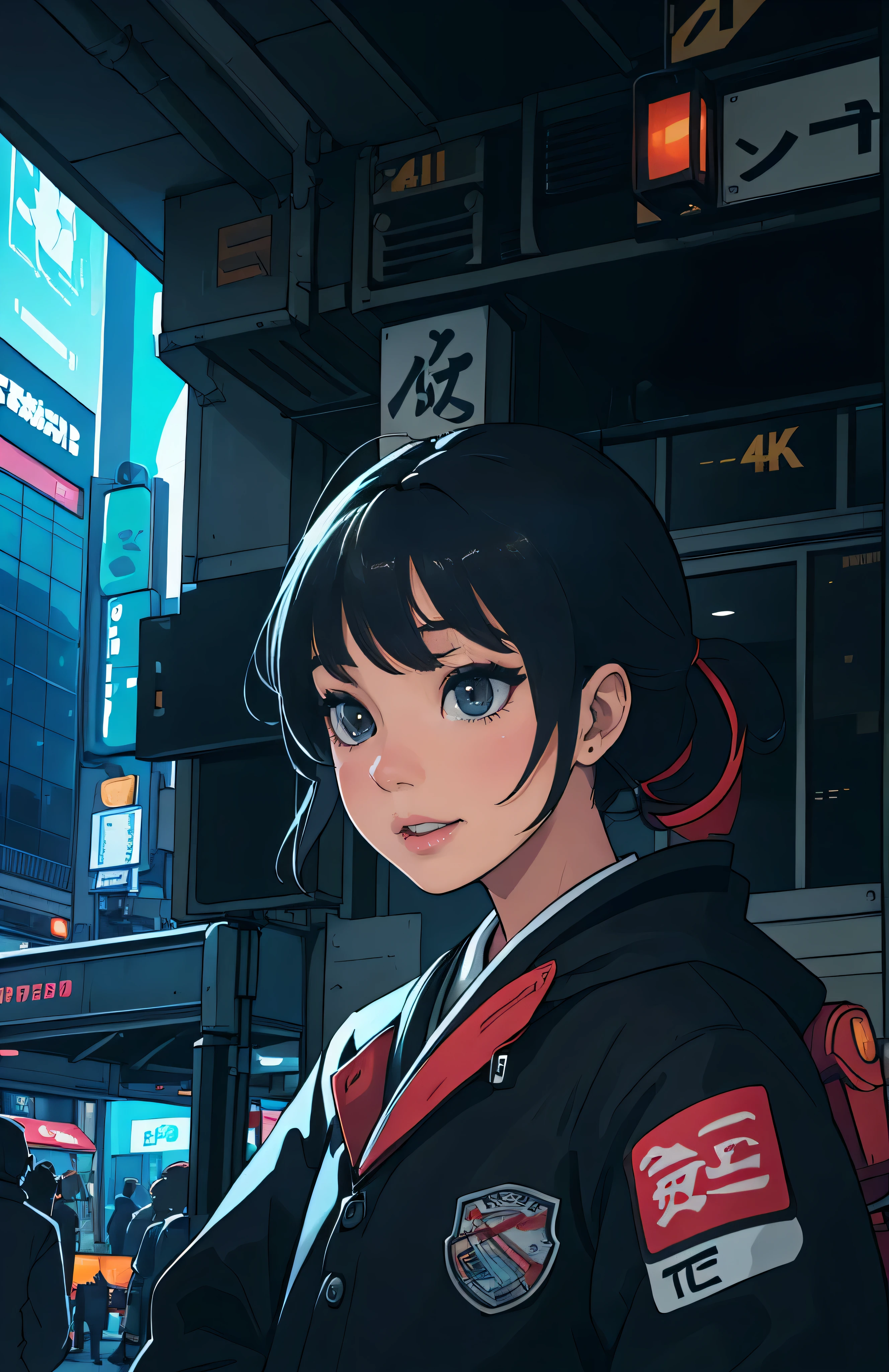 (best quality,4k,8k,highres,masterpiece:1.2),ultra-detailed,(realistic,photorealistic,photo-realistic:1.37),teenager,Japanese,high school student,cityscape,beautiful detailed eyes,beautiful detailed lips,extremely detailed eyes and face,long eyelashes,modern outfit,stylish fashion,confident smile,friendly expression,standing tall,city lights,skyscrapers,tower buildings,pedestrian crossing,colorful billboards,hustle and bustle,fast-paced life,traffic flow,neon signs,vibrant colors,sunlight filtering through buildings,reflection on windows,modern architecture,designer shops,cafes and restaurants,students in uniforms,rush hour crowd,bright and energetic atmosphere,blending traditional and modern cultures,historical landmarks,Japanese cherry blossoms,dynamic and lively streetscapes,pedestrians in motion,unique fashion trends,pedestrian-friendly neighborhoods,stylish hairstyles,seasonal decorations,expressive and fashionable street art,diverse cultural influences,sense of exploration and adventure,iconic Tokyo skyline,wide-angle view,futuristic elements,mix of old and new,technological advancements,pop culture references,crosswalk chaos,urban energy and vibrancy,positive and youthful vibes