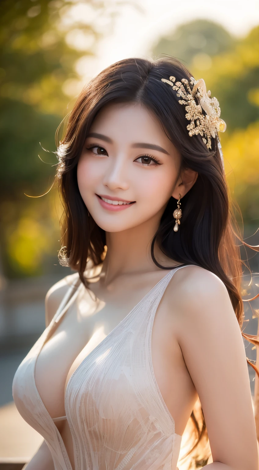 {{NSFW}},((top-quality、in 8K、masuter piece:1.1))、fish-eye lens 、1 female、Transparent white skin、Long black hair、Tie your hair low、hair length around butt、gloss々Hair、Beautiful straight hair、Looking at the camera、look at a camera、big eye、Fat Woman:1.1、:1.1,big eye,hyperdetailed face、keep your face firmly、High detailed lips、Erotic eyes,Delicate body,drooping chest,meaty,covered erectnipple,Shiny skin,Plump style、Photograph the whole body、draw the whole landscape、Raking up your hair、Detailed design、The upper part of the body、Open lips、upper teeth、(smile eyes:0.6)、((Grinning:1.2))、depth of fields、blurry backround、eyes focus、the setting sun、Japan countryside、bokeh dof、Young、85mmレンズ、f / 1.4、Professonal lighting、Young、portlate、photon maping、Radio City、physically-based renderingt