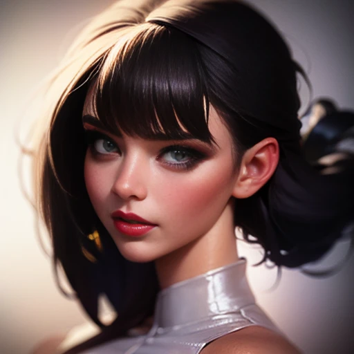 um close up de uma mulher com um cabelo roxo e azul, style Artgerm, Rossdraw 1. 0, RossDraw Retrato, Artgerm style, Artgerm portrait, Rossdraw 2. 0, style of Artgerm, Artgerm detailed, extremely detailed Artgerm, RossDraw pintura digital, Modelo IG | Artgerm