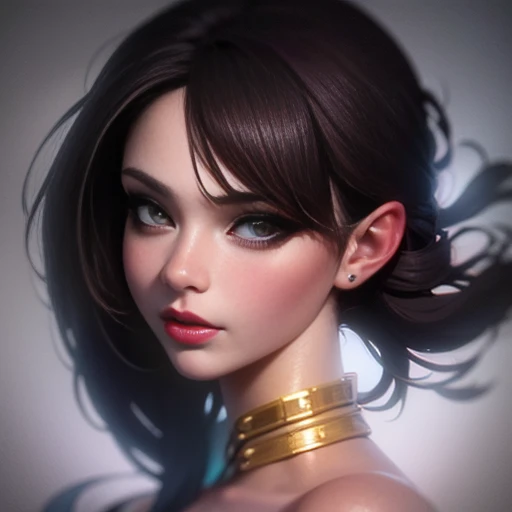 um close up de uma mulher com um cabelo roxo e azul, style Artgerm, Rossdraw 1. 0, RossDraw Retrato, Artgerm style, Artgerm portrait, Rossdraw 2. 0, style of Artgerm, Artgerm detailed, extremely detailed Artgerm, RossDraw pintura digital, Modelo IG | Artgerm