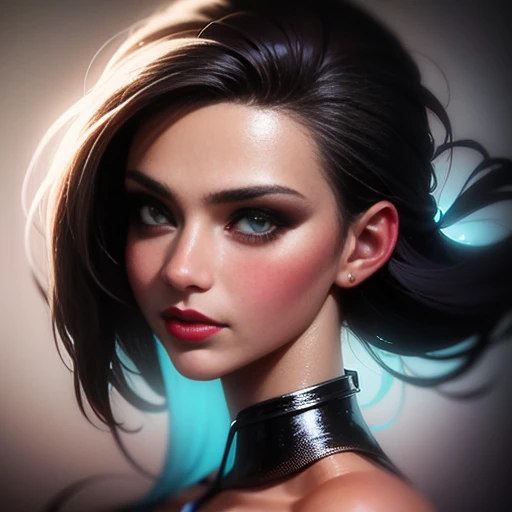 um close up de uma mulher com um cabelo roxo e azul, style Artgerm, Rossdraw 1. 0, RossDraw Retrato, Artgerm style, Artgerm portrait, Rossdraw 2. 0, style of Artgerm, Artgerm detailed, extremely detailed Artgerm, RossDraw pintura digital, Modelo IG | Artgerm