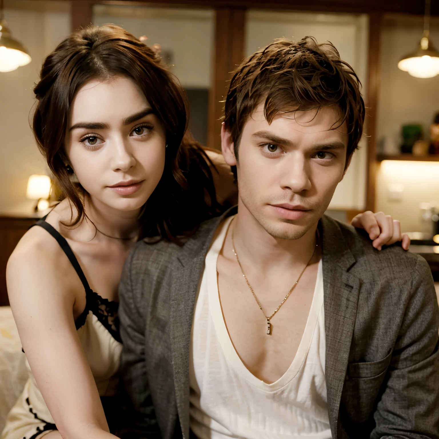 Lily Collins and joseph Morgan