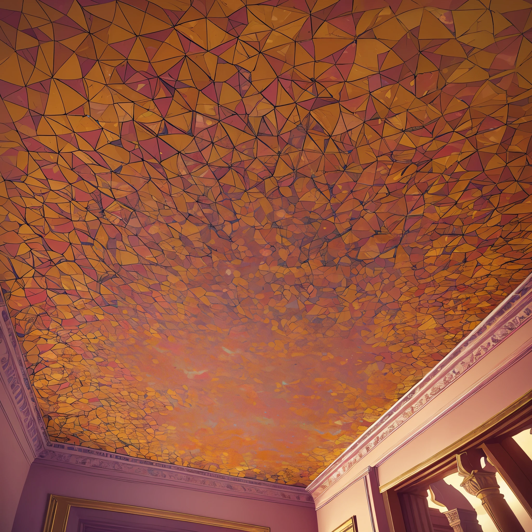create a bottom-up scene with the image camera pointing at the ceiling of a. Pode ser qualquer qualquer o teto e as paredes, The important thing is that the scene is seen from the bottom up --auto --s2