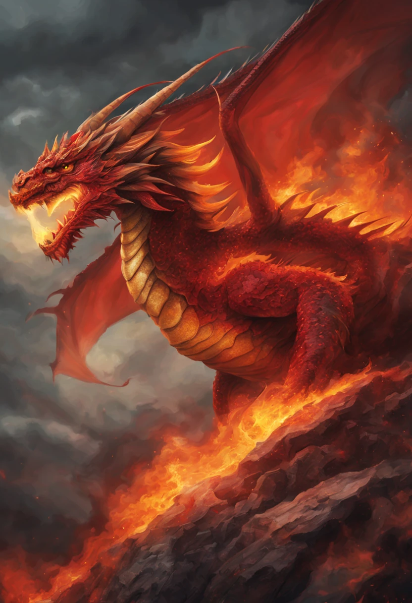 fiery dragon