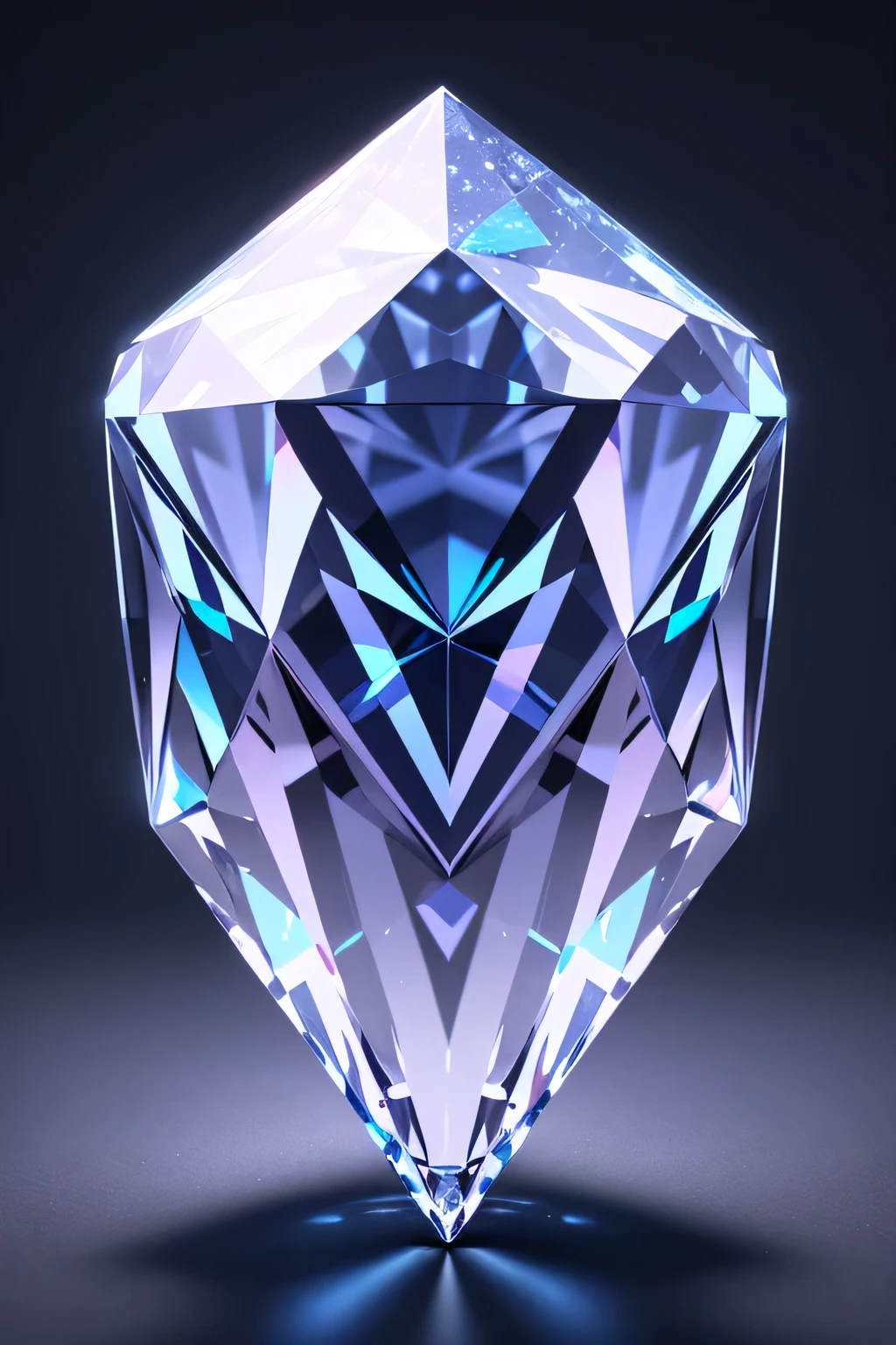 logo of a supreme diamond, rarest of them, 3d, bright, neon, diamond, epic