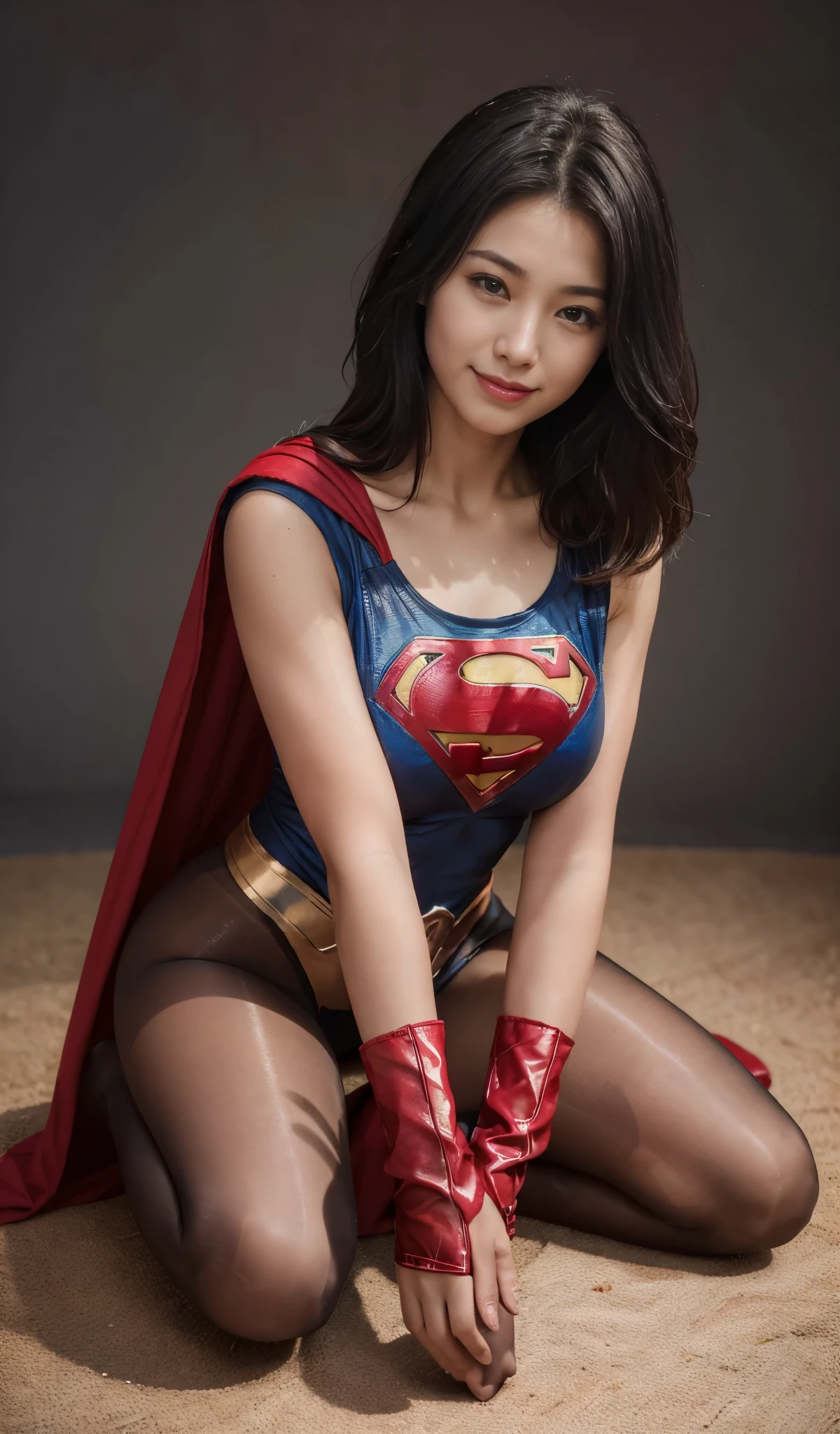 No background、Eyes closed、yawning being、Suffering、Are sleeping、lying back on、(((Wear black tights on your beautiful legs.)))、(((Grow legs、tall、Legally express the beauty of your smile)))、((((Make the most of the original image)))、(((Supergirl Costume)))、(((beautiful hairl)))、(((Suffering)))、(((Feet must necessarily be worn with black tights)))、(((You need to wear red boots)))、((Top image quality、8K))、((top-quality、8K、​masterpiece:1.3))、(((Keep Background )))、Crisp focus:1.2、Beautiful woman with perfect body shape:1.4、Slender Abs:1.2、a wet body:1.5、Highly detailed facial and skin texture、8K