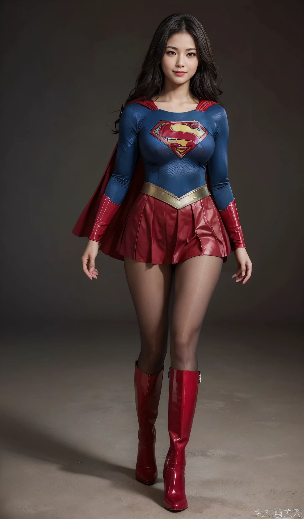 No background、Eyes closed、yawning being、Suffering、Are sleeping、lying back on、(((Wear black tights on your beautiful legs.)))、(((Grow legs、tall、Legally express the beauty of your smile)))、((((Make the most of the original image)))、(((Supergirl Costume)))、(((beautiful hairl)))、(((Suffering)))、(((Feet must necessarily be worn with black tights)))、(((You need to wear red boots)))、((Top image quality、8K))、((top-quality、8K、masterpiece:1.3))、(((Keep Background )))、Crisp focus:1.2、Beautiful woman with perfect body shape:1.4、Slender Abs:1.2、a wet body:1.5、Highly detailed facial and skin texture、8K